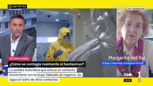 La viróloga Margarita del Val en TVE