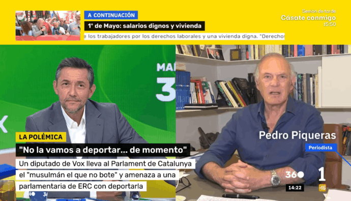 Pedro Piqueras y Javier Ruiz en 'Mañaneros 360'