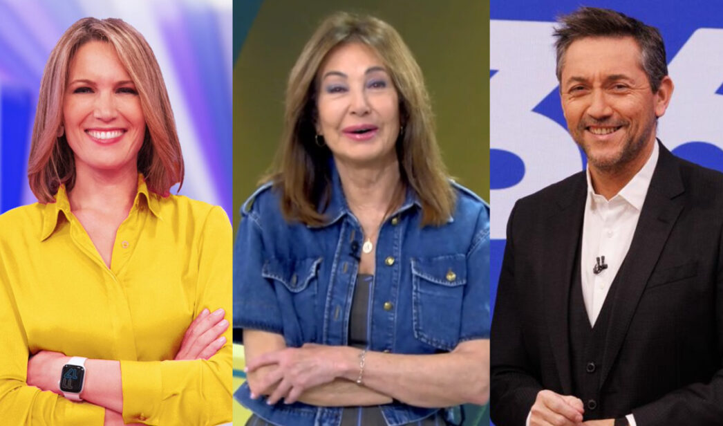 Silvia Intxaurrondo, Ana Rosa Quintana y Javier Ruiz