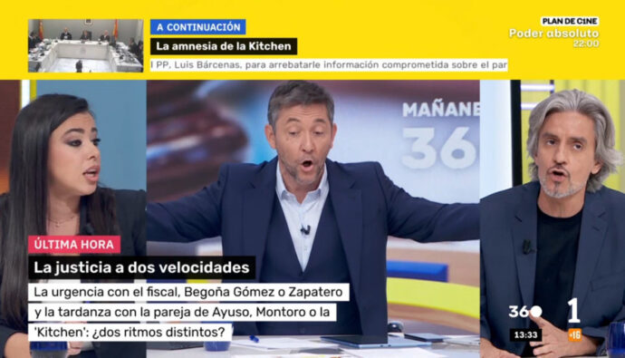 Javier Ruiz detiene el desencuentro de Sarah Santaolalla y Mariano Alonso