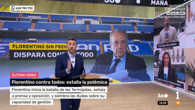 Javier Ruiz retrata a Florentino Pérez en 'Mañaneros 360'