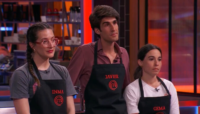 Inma, Javier y Gema en 'MasterChef 14'.
