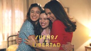 Candela Cruz, Isabel Moreno y Alba Brunet en 'Sueños de libertad'