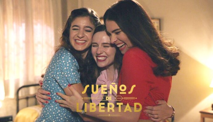 Candela Cruz, Isabel Moreno y Alba Brunet en 'Sueños de libertad'