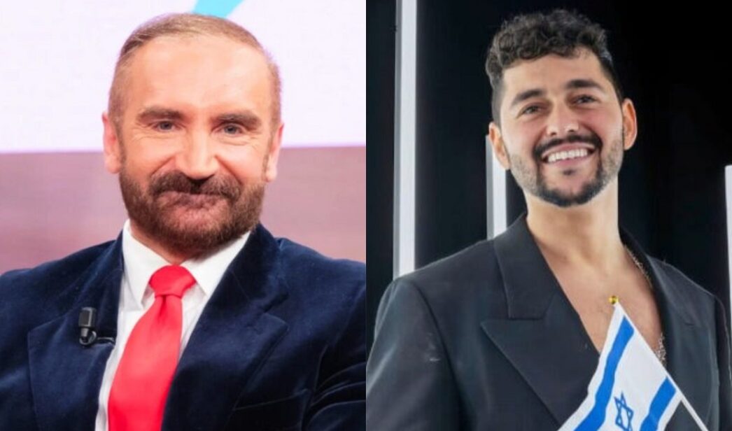 Euprepio Padula y el representante de Israel en Eurovisión 2026.