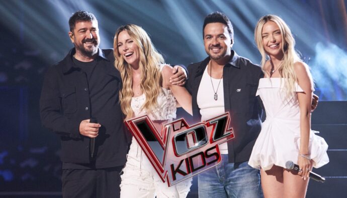 Antonio Orozco, Edurne, Luis Fonsi y Ana Mena en 'La Voz Kids'