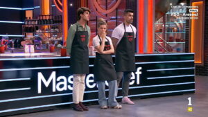 Javier, Camilla y Germán en 'MasterChef 14'.