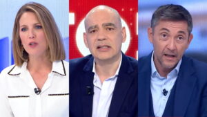 Silvia Intxaurrondo, Nacho Abad y Javier Ruiz