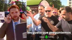 Agresiones a reporteros de TVE y La Sexta