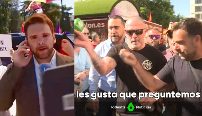 Agresiones a reporteros de TVE y La Sexta