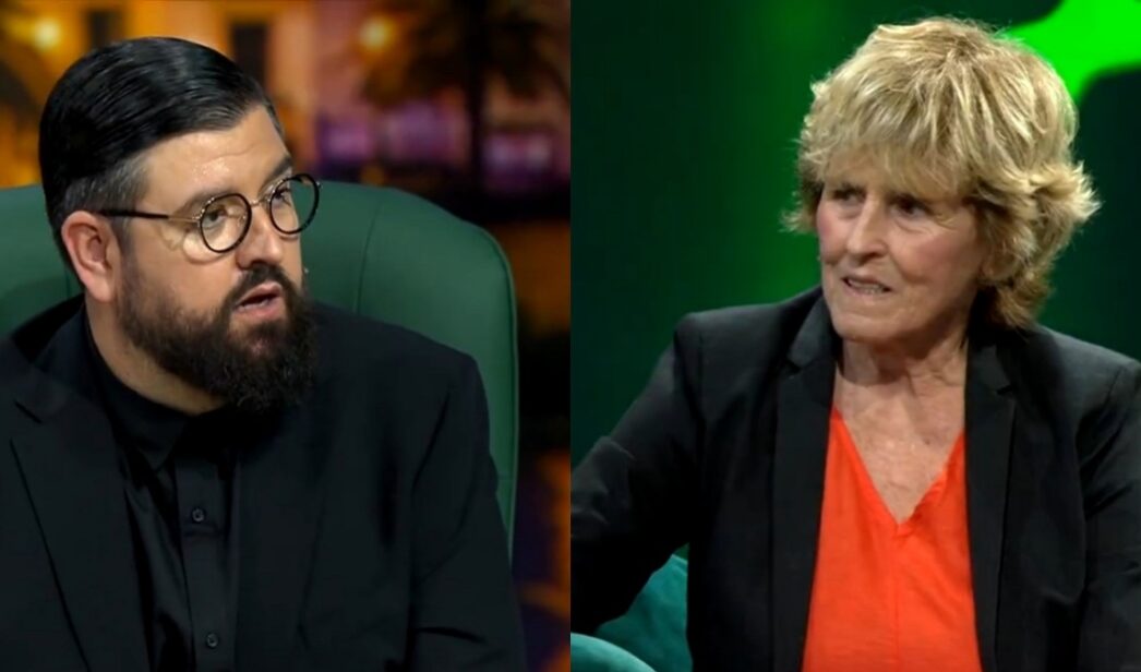 Manu Sánchez y Mercedes Milá en 'El perro andaluz'.