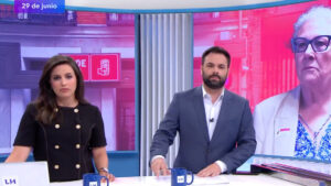 Aida Bao y Álex Barreiro en 'La hora de La 1'