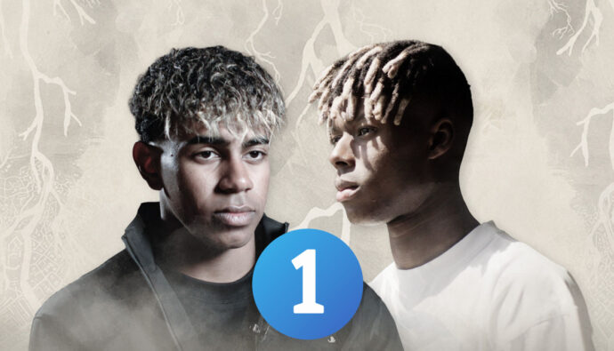 Lamine Yamal y Nico Williams
