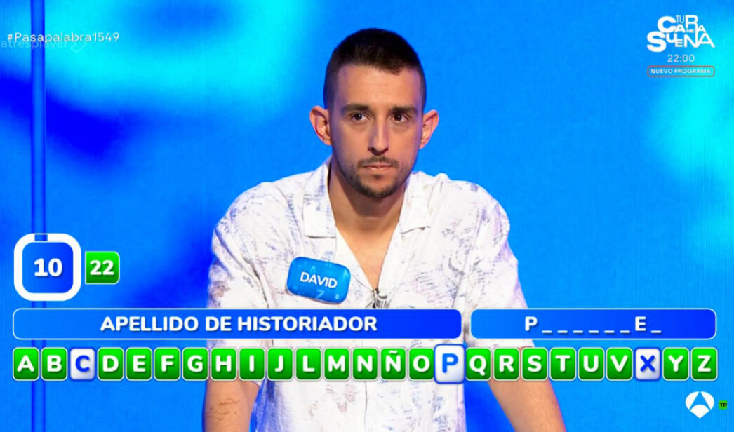 Imagen de la nueva prueba final de 'Pasapalabra'