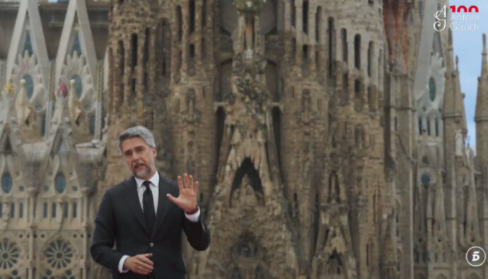Carlos Franganillo en 'Informativos Telecinco'.