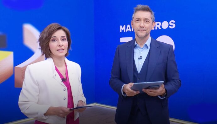 Adela González y Javier Ruiz en 'Mañaneros 360'
