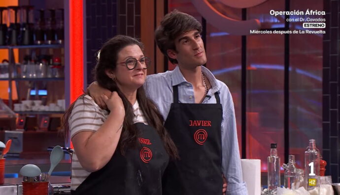 Annie y Javier en 'MasterChef 14'.
