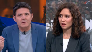 Jesús Cintora e Isabel Díaz Ayuso