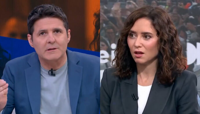 Jesús Cintora e Isabel Díaz Ayuso