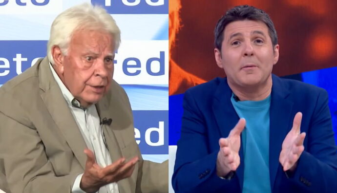 Felipe González y Jesús Cintora