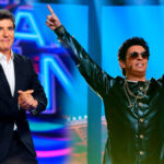 Manel Fuentes y J Kbello en su imitación de Bruno Mars, en la Gala 11 de 'Tu cara me suena 13'