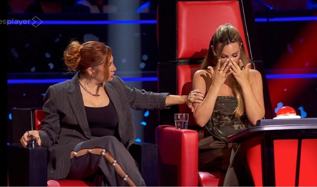 Leire Martínez y Edurne en 'La Voz Kids'.