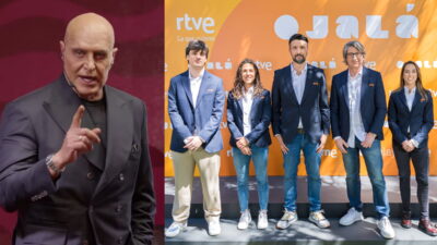 Kiko Matamoros y los narradores del Mundial en RTVE