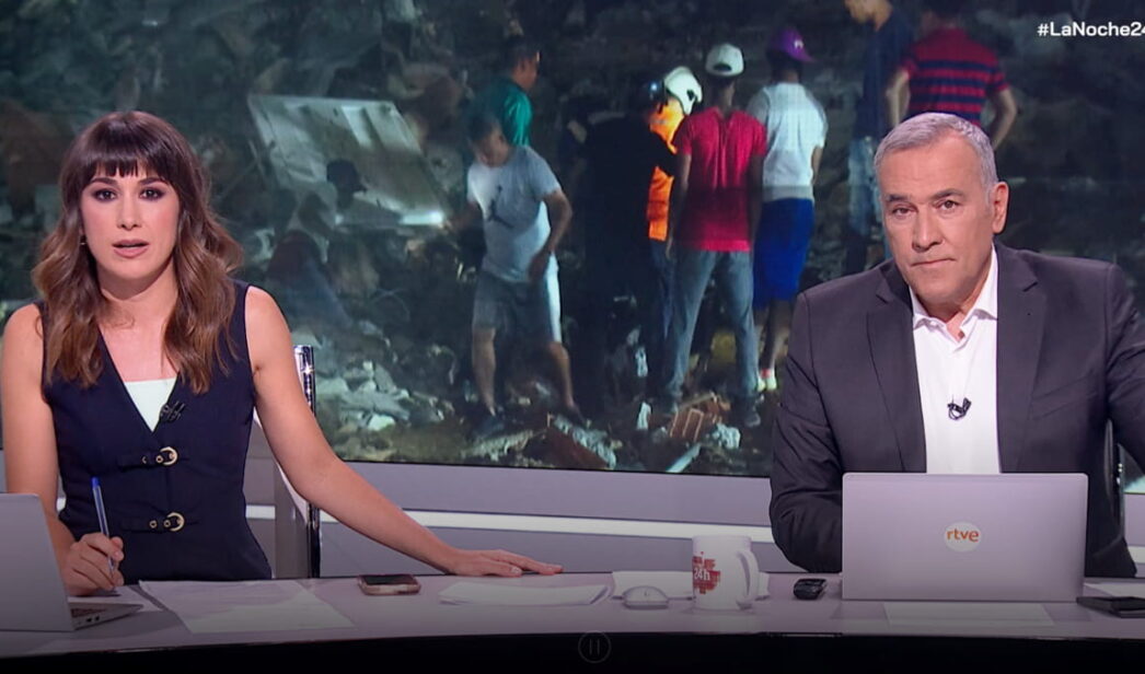 Marina Ribel y Xabier Fortes en 'La noche en 24h'