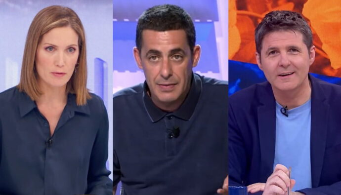 Silvia Intxaurrondo, Antonio Naranjo y Jesús Cintora