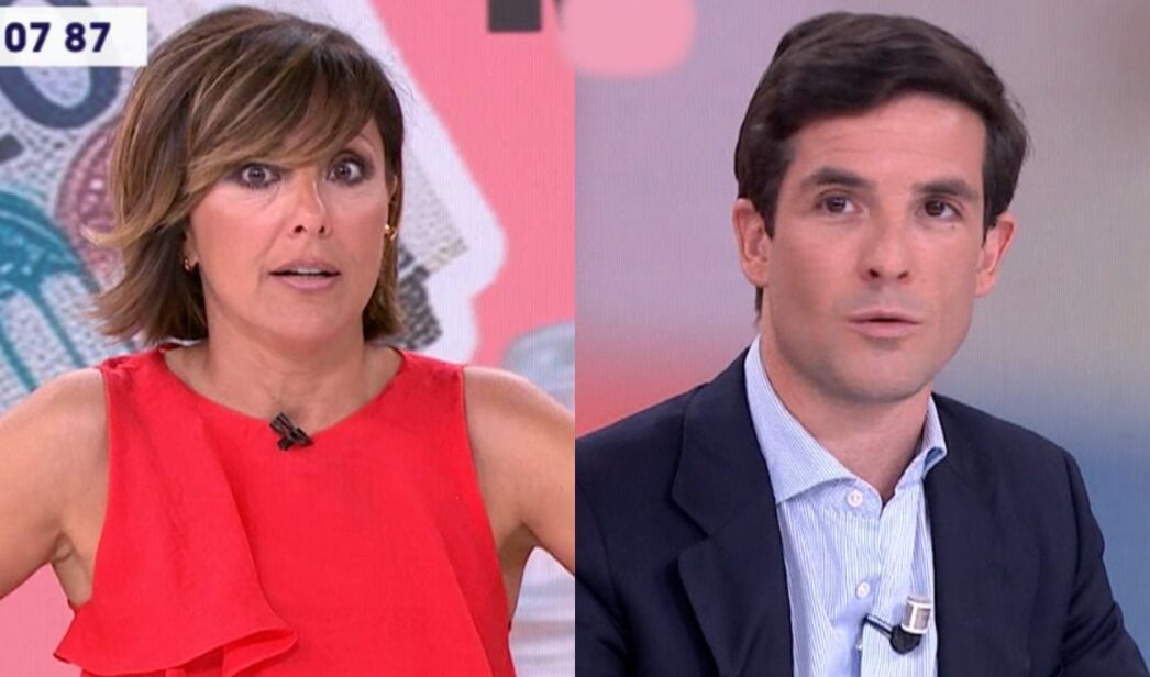 Sonsoles Ónega y un invitado en 'Y ahora Sonsoles'