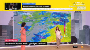 Silvia Laplana, meteoróloga de RTVE