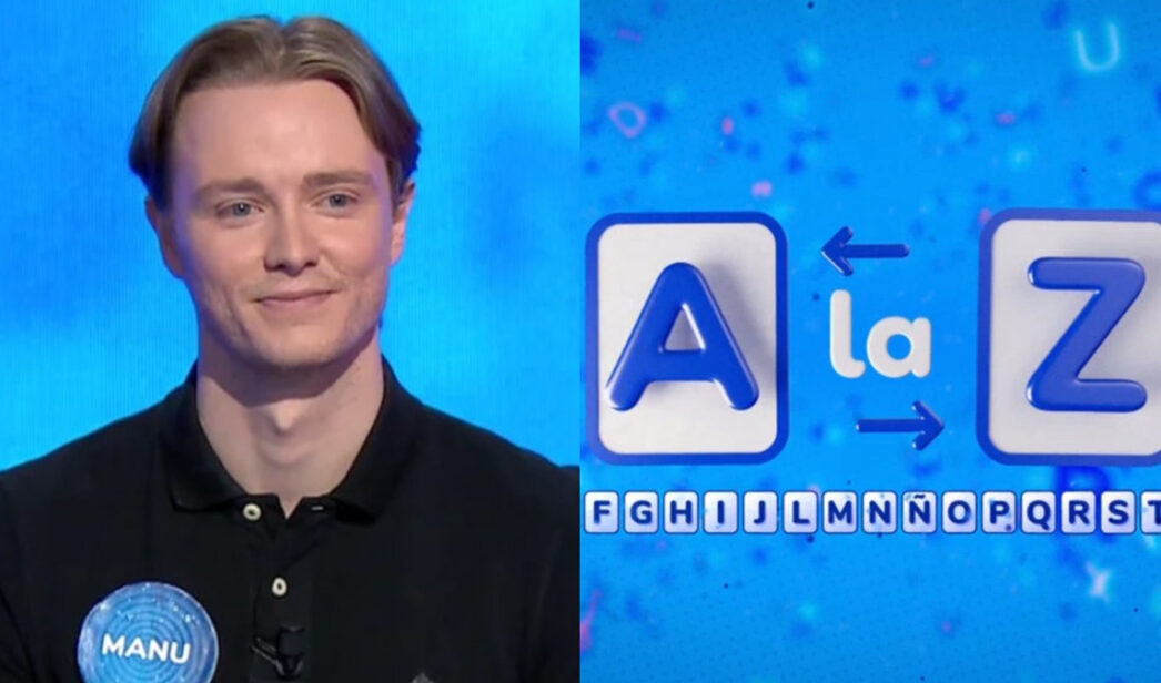 Manu Pascual y el logo de 'AlaZ', nueva prueba de 'Pasapalabra'