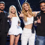 Antonio Orozco, Ana Mena, Edurne y Luis Fonsi en 'La Voz Kids'