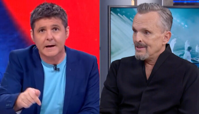 Jesús Cintora y Miguel Bosé