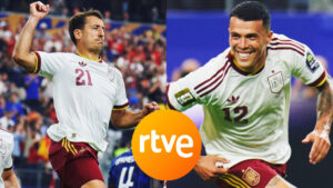 Oyarzabal y Pedro Porro en la semifinal Francia-España