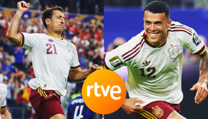 Oyarzabal y Pedro Porro en la semifinal Francia-España