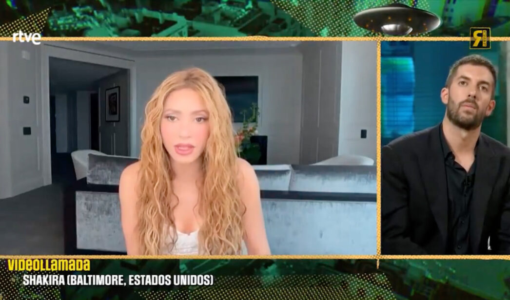 Shakira y David Broncano en 'La Revuelta'