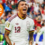 Pedro Porro en la semifinal de España contra Francia