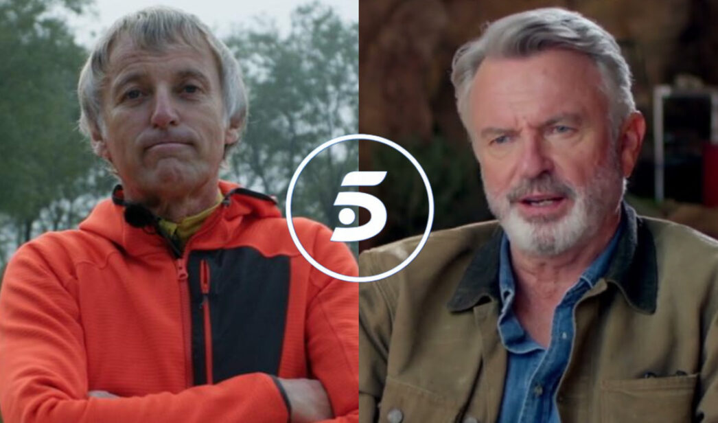Jesús Calleja y Sam Neill