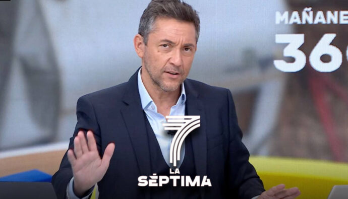 Javier Ruiz y logotipo de La Séptima