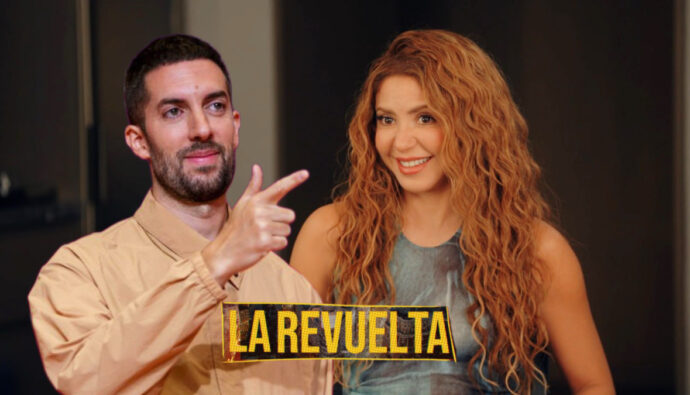 David Broncano cierra a Shakira como invitada de 'La Revuelta' por primera vez