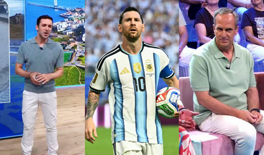 Marc Santandreu, Lionel Messi y Santi Acosta