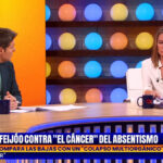 Jesús Cintora y la colaboradora Marta Gómez Montero, en 'Malas Lenguas Noche'