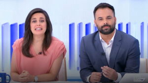 Aida Bao y Álex Barreiro en 'La hora de La 1'