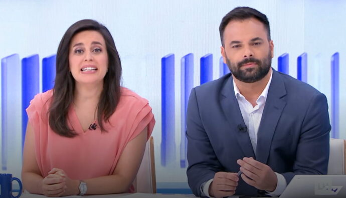 Aida Bao y Álex Barreiro en 'La hora de La 1'