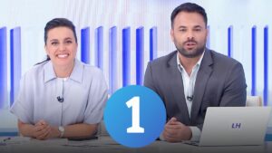 Aida Bao y Álex Barreiro en 'La hora de La 1'