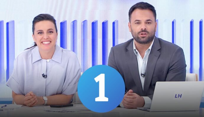 Aida Bao y Álex Barreiro en 'La hora de La 1'