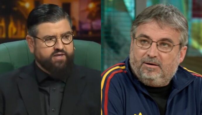 Manu Sánchez y Jordi Évole.
