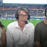 Juan Carlos Rivero junto a Vero Boquete y Mario Suárez