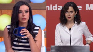 Sarah Santaolalla e Isabel Díaz Ayuso